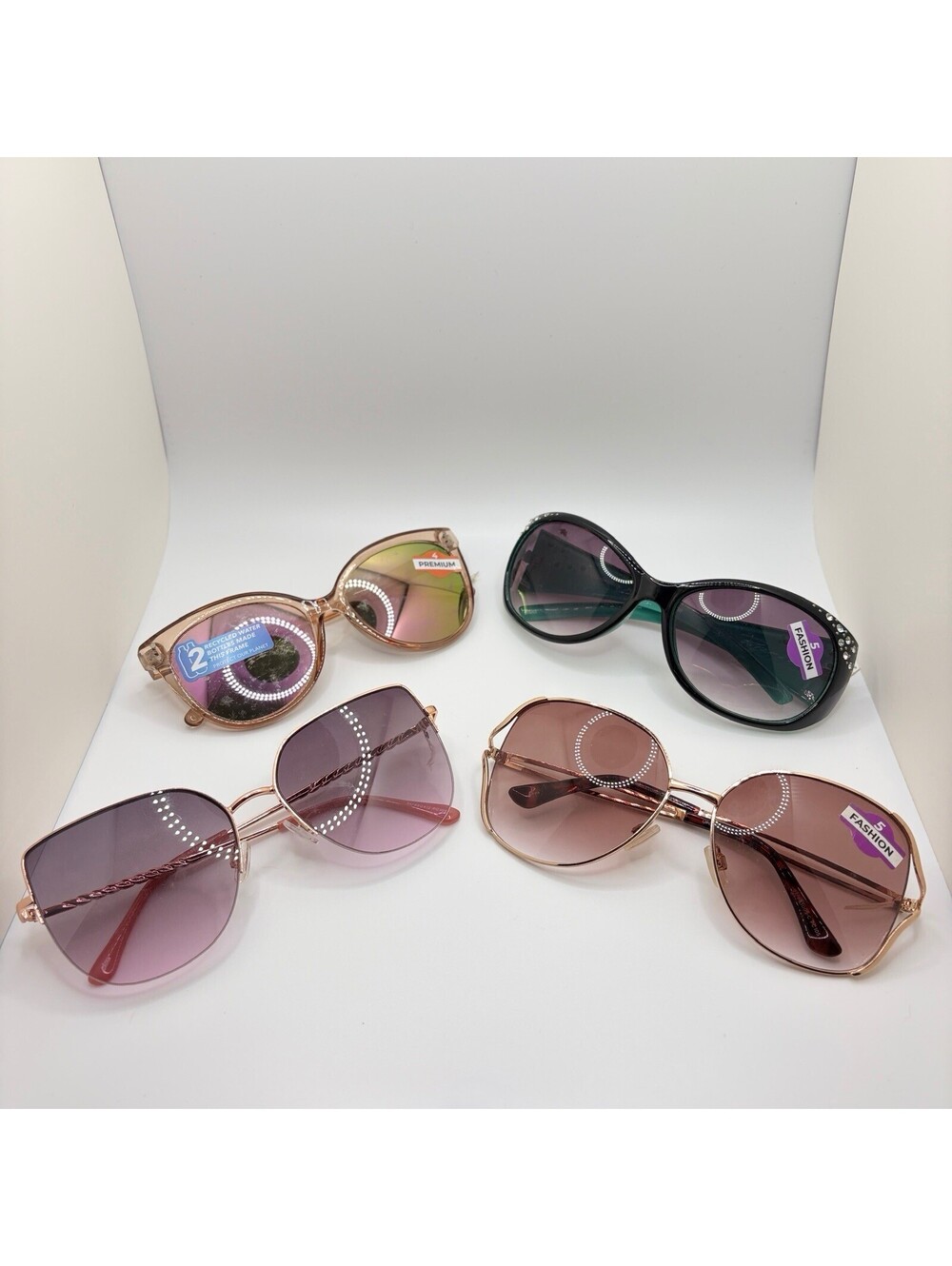 Piranha Women’s Sunglasses Reduced Glare Lens Lot of 4 Different Styles #14
